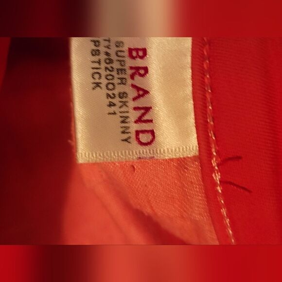 * * J BRAND orange stretchy jeans Final Discount - Picture 6 of 6